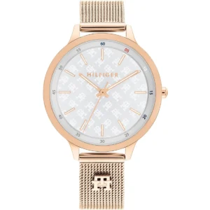 Tommy Hilfiger TH1782616 Iris Silver Dial Rose Gold-Tone Watch for Women