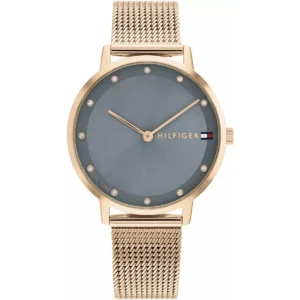 Tommy Hilfiger TH1782669 Pippa Blue Dial Rose Gold Mesh Watch for Women