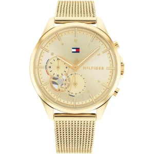 Tommy Hilfiger TH1782417 Quinn Gold-Tone Open-Heart Watch for Women